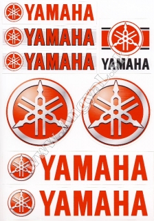 Nálepky Yamaha - červené