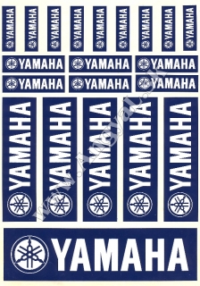 Nálepky Yamaha - modré 2
